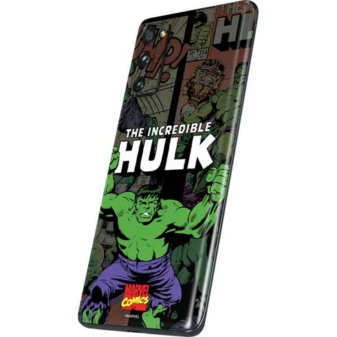 Marvel Classic Comics Hulk Fighter Vintage Galaxy S20 Fan Edition Skin